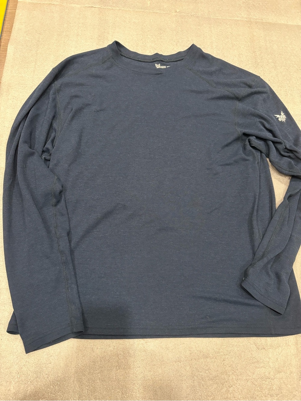 Drifire fr Men's Long-Sleeve Crew Neck Shirt - Navy Fire Resistant